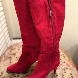 Red Suede Boots